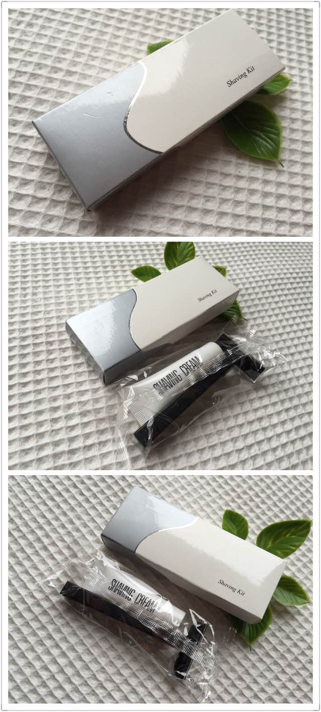 Hotel Shaving kit in carton box