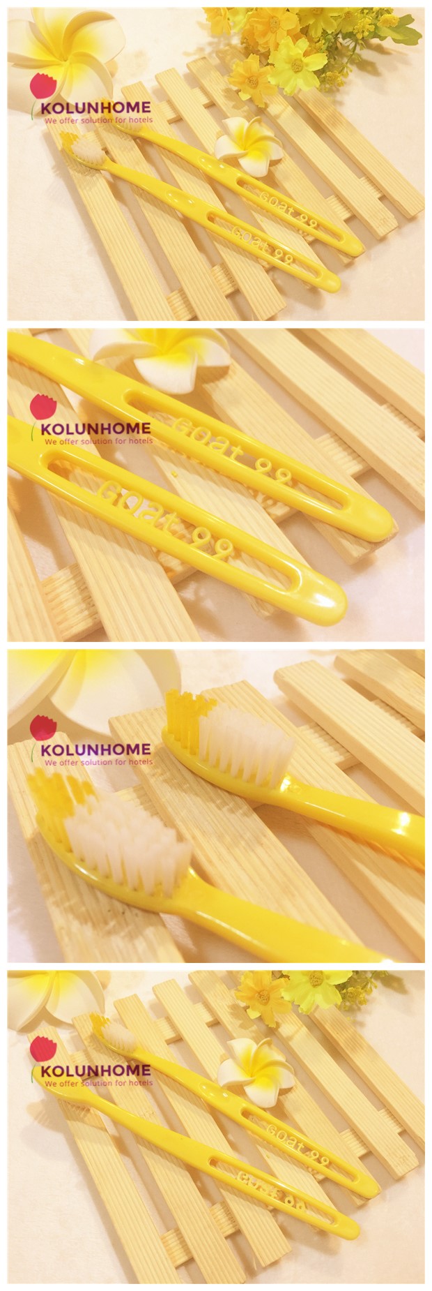Cheap hotel toothbrush with customized logo